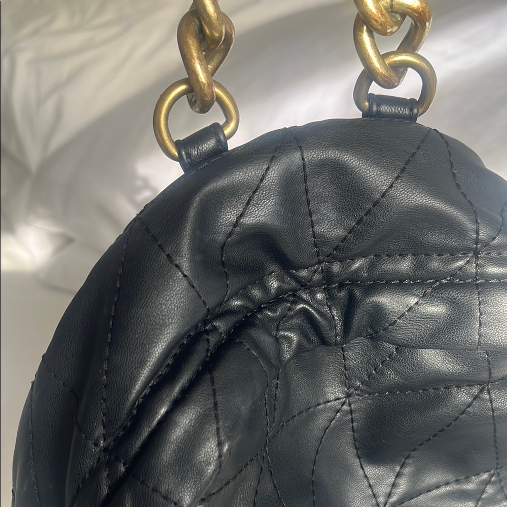 Black Quilted Backpack - Picture 7 of 10